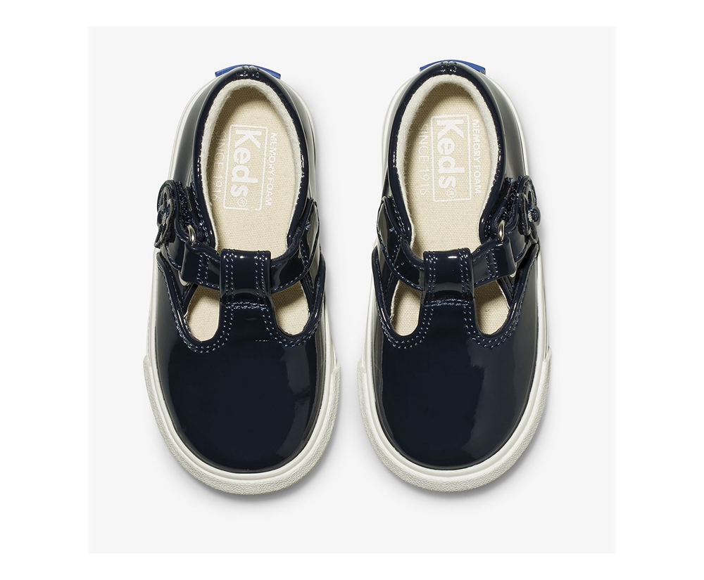 Slip On Παιδικα - Keds Daphne Patent - Σκουρο Μπλε - LNRUJ0281